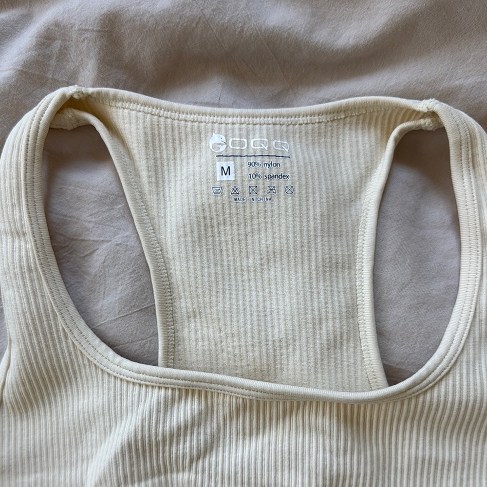 Cream Ribbed Bodysuit - Picture 2 of 8